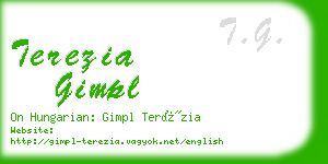 terezia gimpl business card